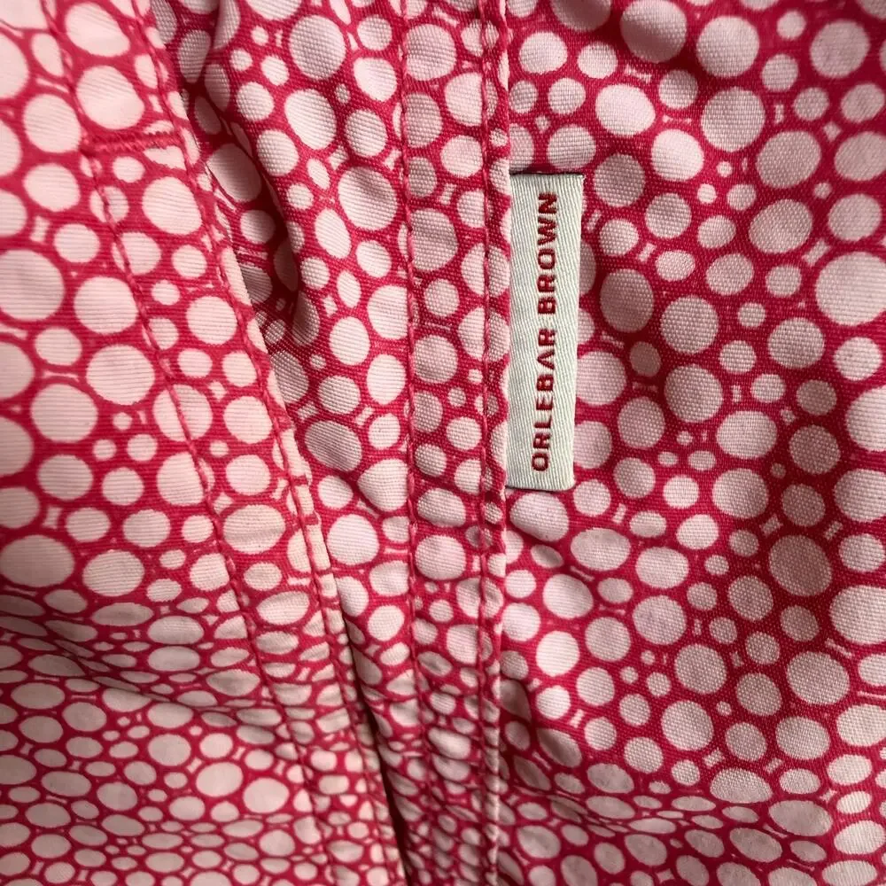 Orlebar Brown Bulldog Swim Shorts Size 30 Pink White Luxury Swim Trunks
